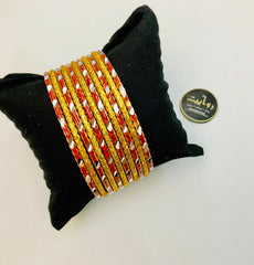 Multi Bangles-32 (Maroon)