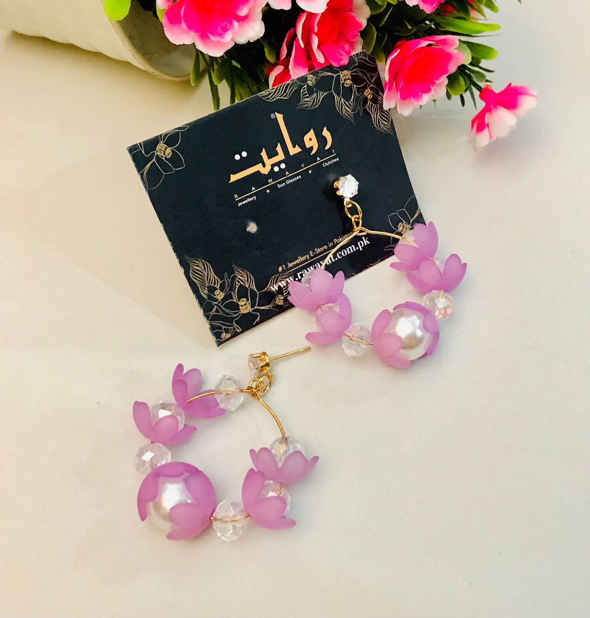 Fancy Earring-353 (Purple)