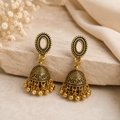 Gold Jhumka Earring