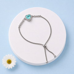 Adjustable Bracelet-280 (Silver/Mint)