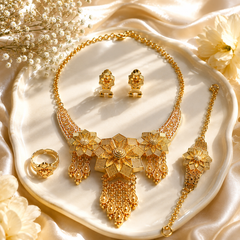 Gold Plated Madrasi Set -07 (Golden)