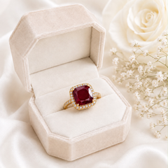 Zircon Ring-464 (Maroon)
