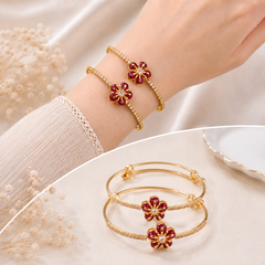 Adjustable Kashmiri Bangle-134 (Maroon)