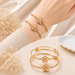 Adjustable Kashmiri Bangle-134 (Golden)