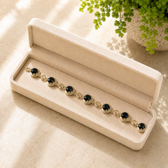 Zircon Bracelet-103 (Golden/Black)