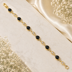Zircon Bracelet-104 (Golden/Black)