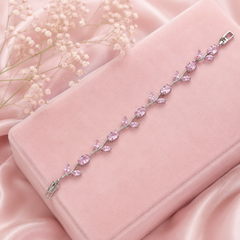 Tulip Bracelet (Silver/Pink)