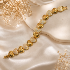 Zircon Bracelet-83 (Golden)