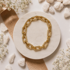 Zircon Bracelet-81 (Golden)