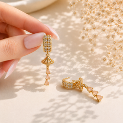 Zircon Hoop Bali-236 (Golden)