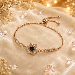Adjustable Bracelet-286 (Golden/Black)