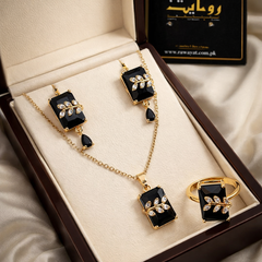 Zircon Locket Set-70 (Black)