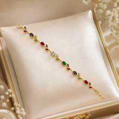 Tulip Bracelet (Golden/Multi)