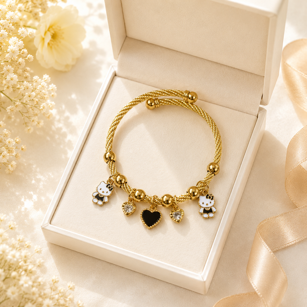 Stainless Steel Charm Bracelet-03
