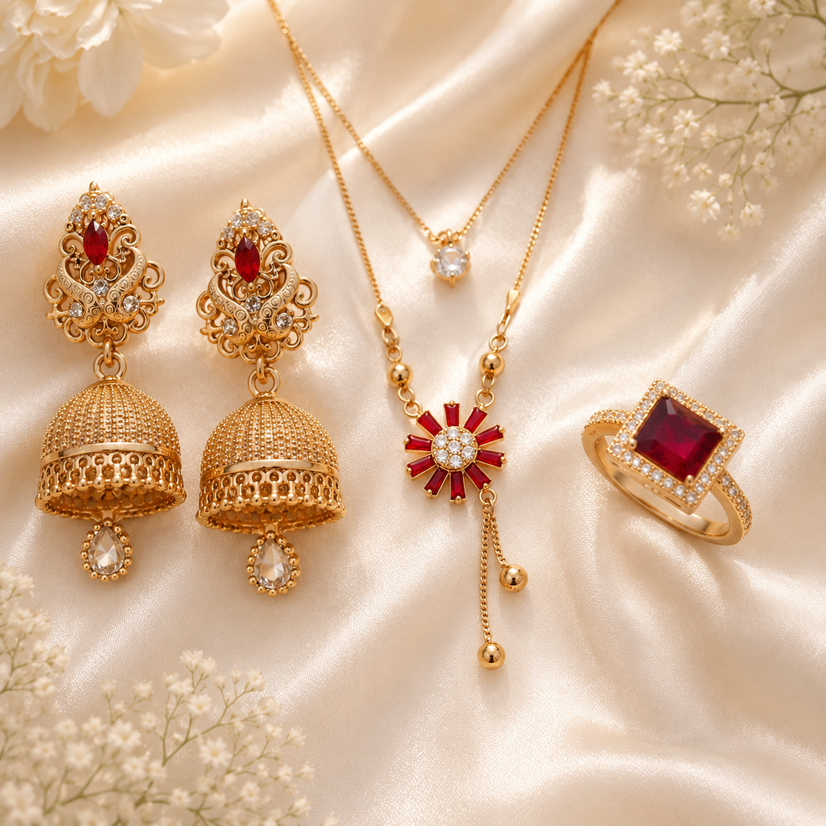 Timeless Charm Set (Maroon)