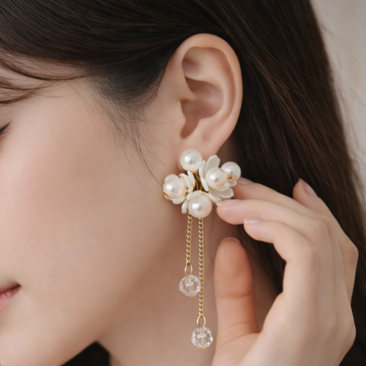 Fancy Earring-352 (Pearl)