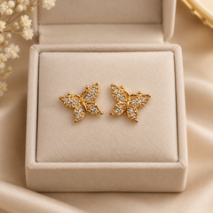 Zircon Studs-264 (Golden)