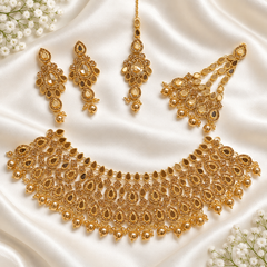 Kundan Necklace-56 (Golden)