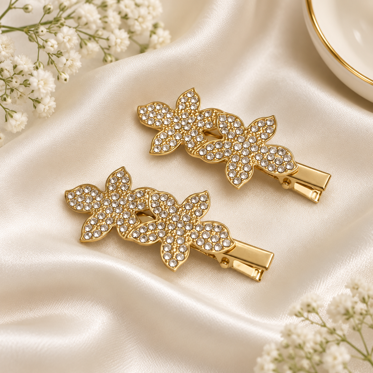 Hair Pin-154 (Pack of 2) (Golden)