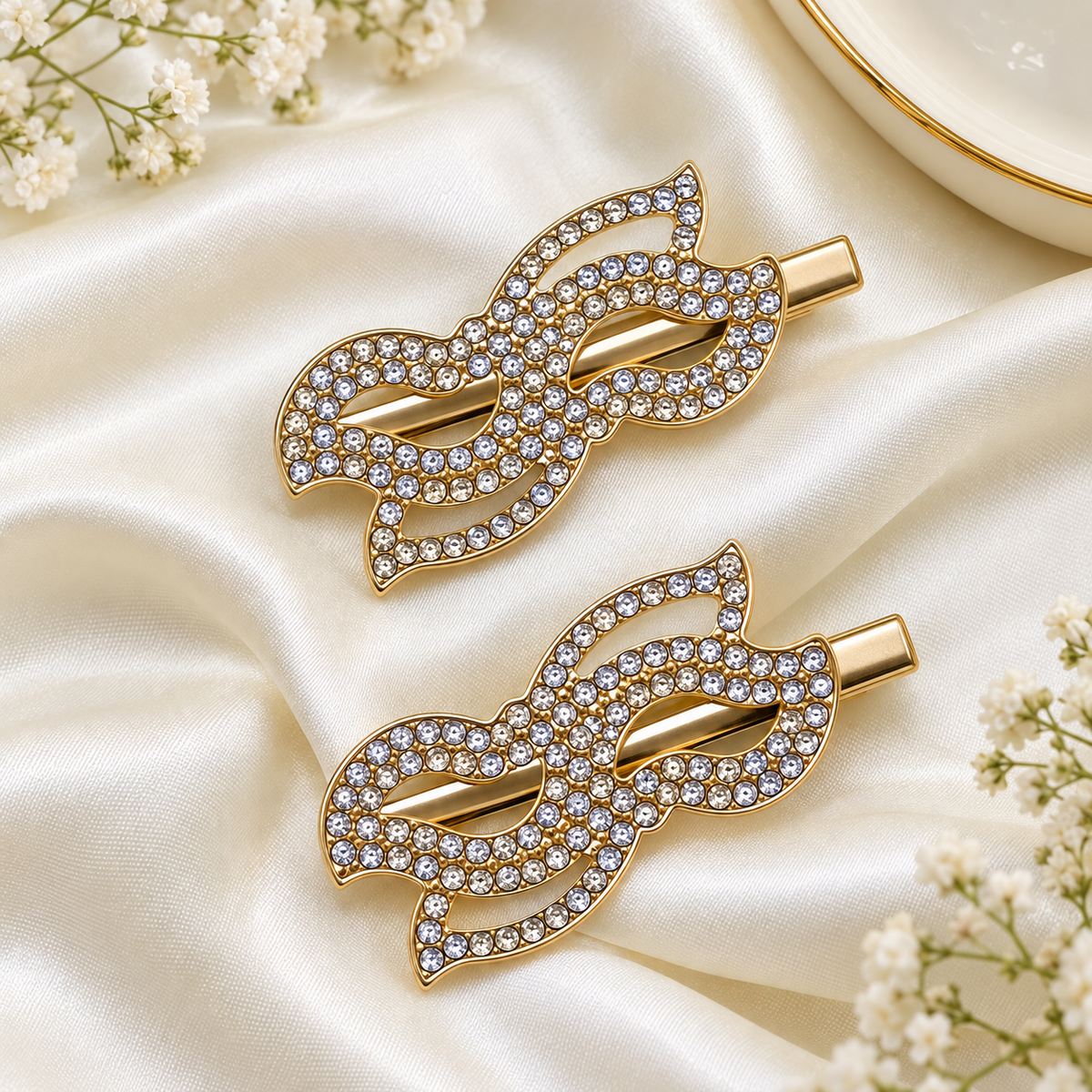 Hair Pin-152 (Pack of 2) (Golden)