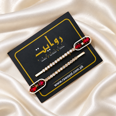 Hair Pin-148 (Pack of 2) (Maroon)