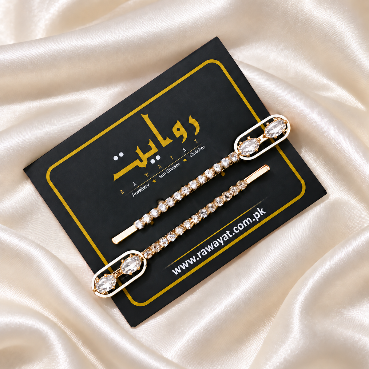 Hair Pin-148 (Pack of 2) (White)