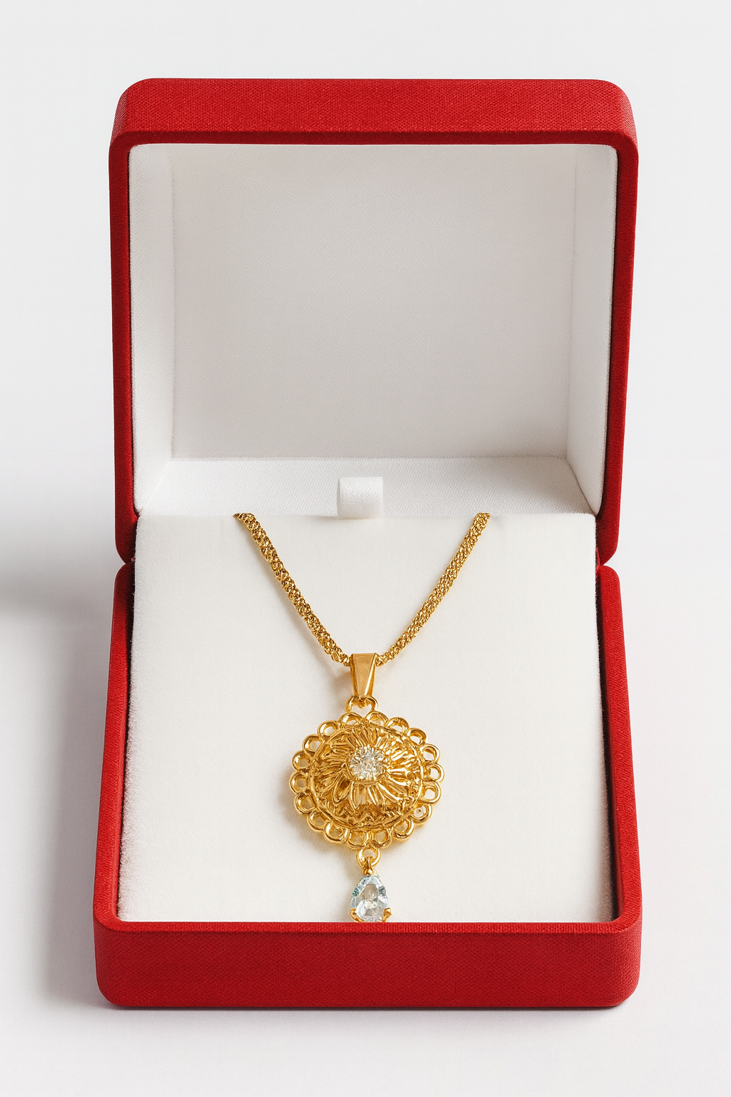 Zircon Pendant-324 (Golden)