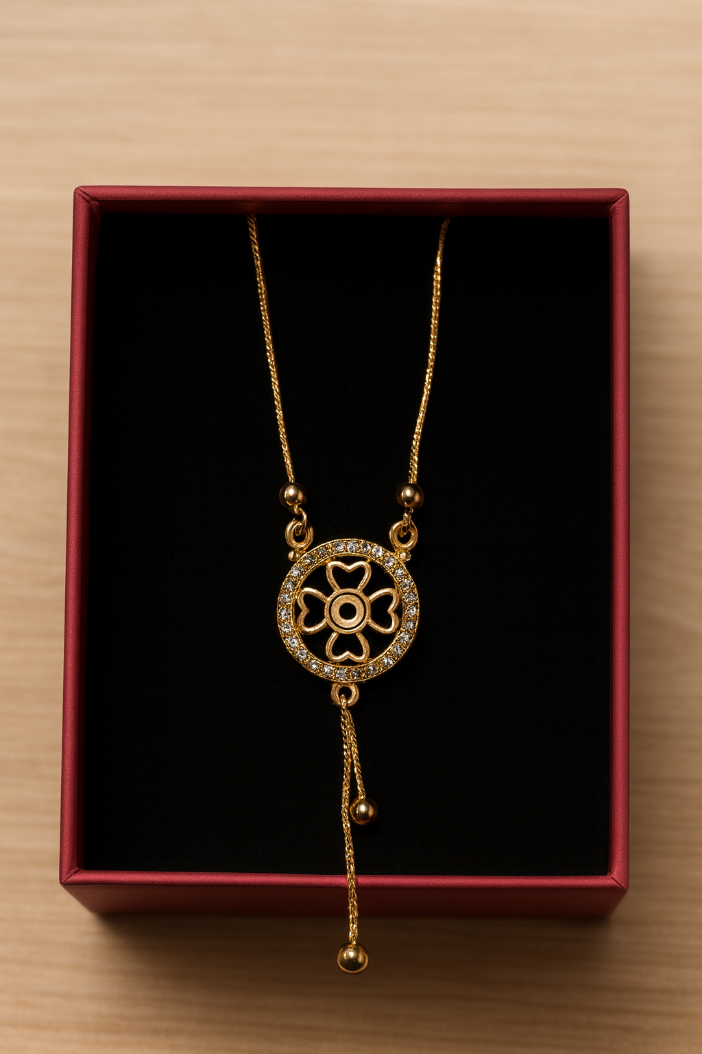 Zircon Pendant-322 (Golden)