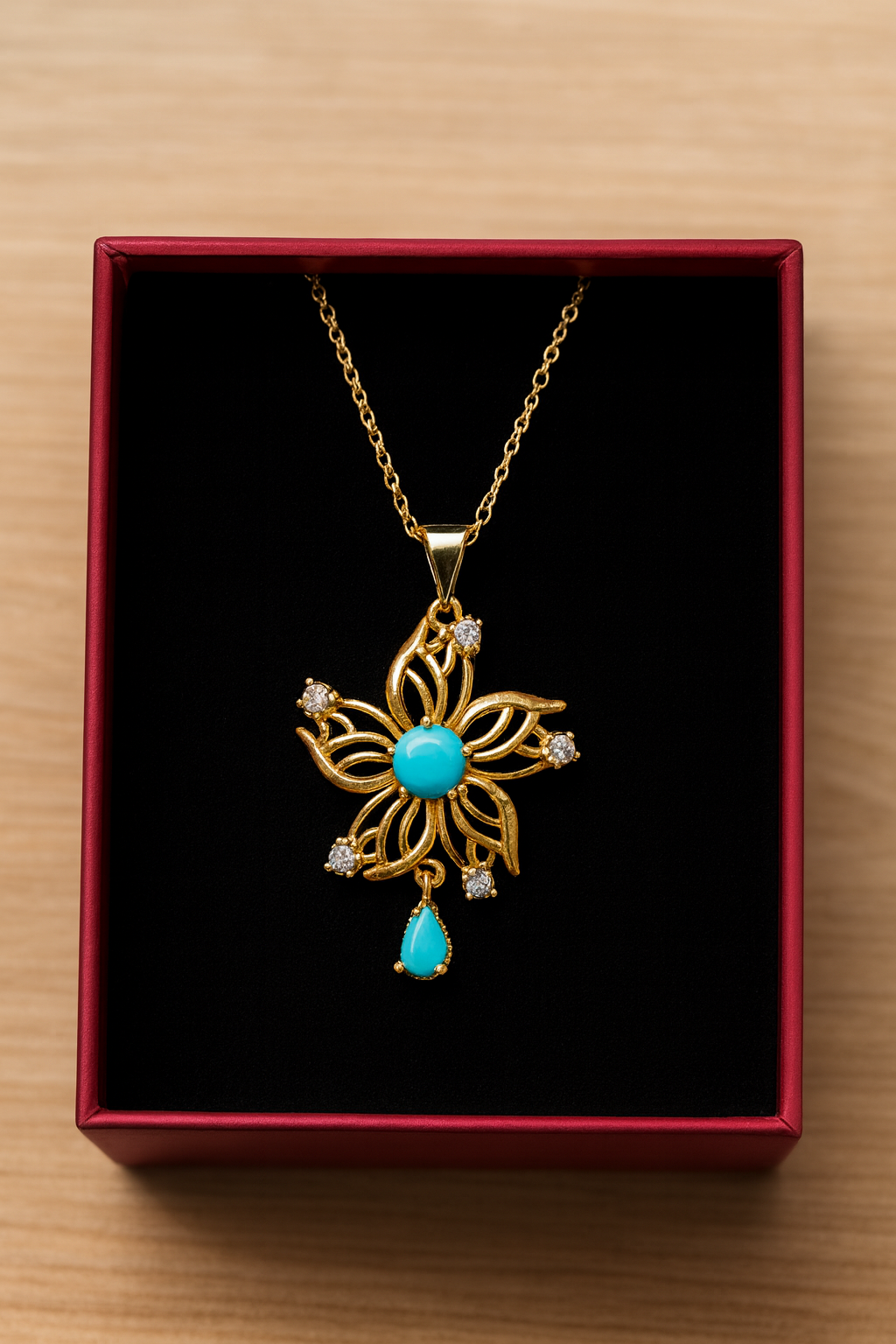 Zircon Pendant-319 (Ferozi)