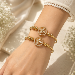 Adjustable Kashmiri Bangle-148 (Golden)