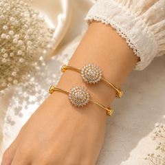 Adjustable Kashmiri Bangle-147 (Golden)