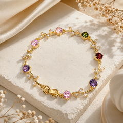 Tulip Grace Bracelet (Golden/Multi)