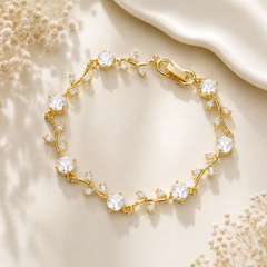 Tulip Grace Bracelet (Golden/White)