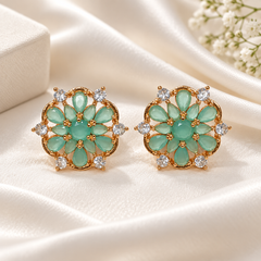 Zircon Studs-238 (Mint Green)