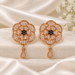 Zircon Earring-270 (Black)