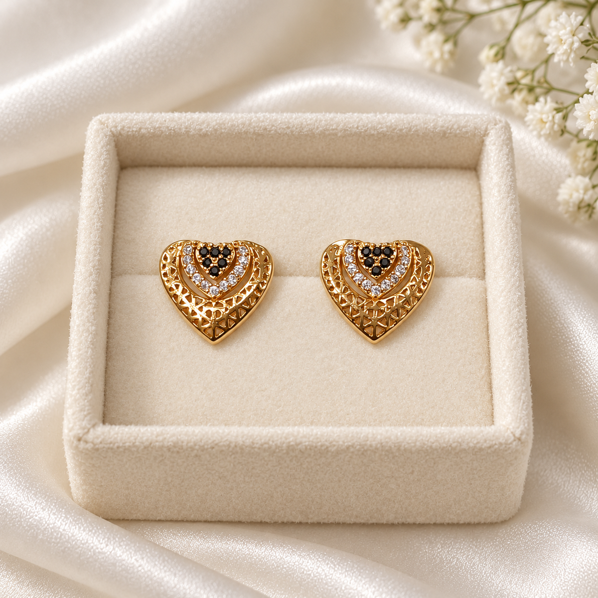 Zircon Studs-241 (Black)