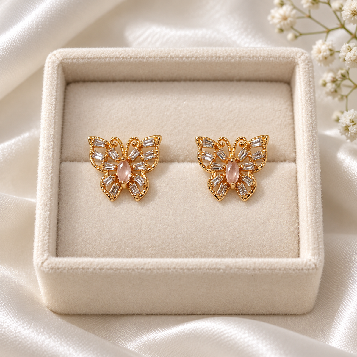 Zircon Studs-240 (Pink)