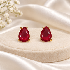 Zircon Studs-244 (Maroon)