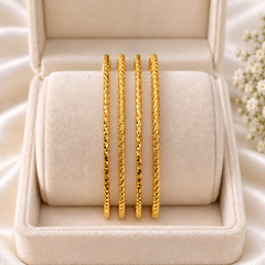 Gold Bangles-184 (Golden)