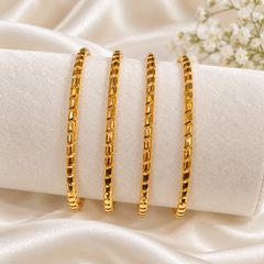 Gold Bangles-185 (Golden)