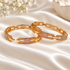 Gold Plated Openable Kara-21 (Rhodium)
