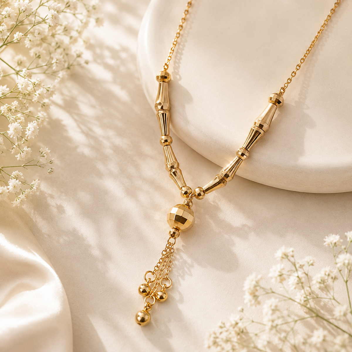 Stainless steel Gold Chain-172 (Golden)