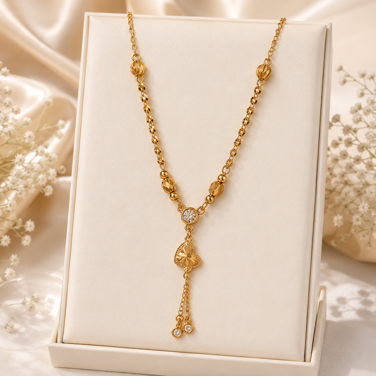 Stainless steel Gold Chain-178 (Golden)