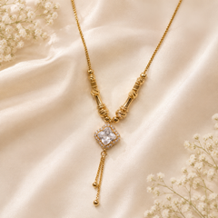 Stainless steel Zircon Pendant-425 (White)