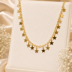 Stainless steel Gold Chain-184 (Golden)