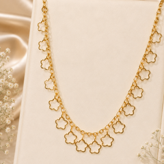 Stainless steel Gold Chain-185 (Golden)