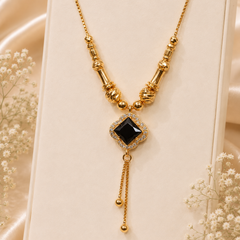 Stainless steel Zircon Pendant-425 (Black)