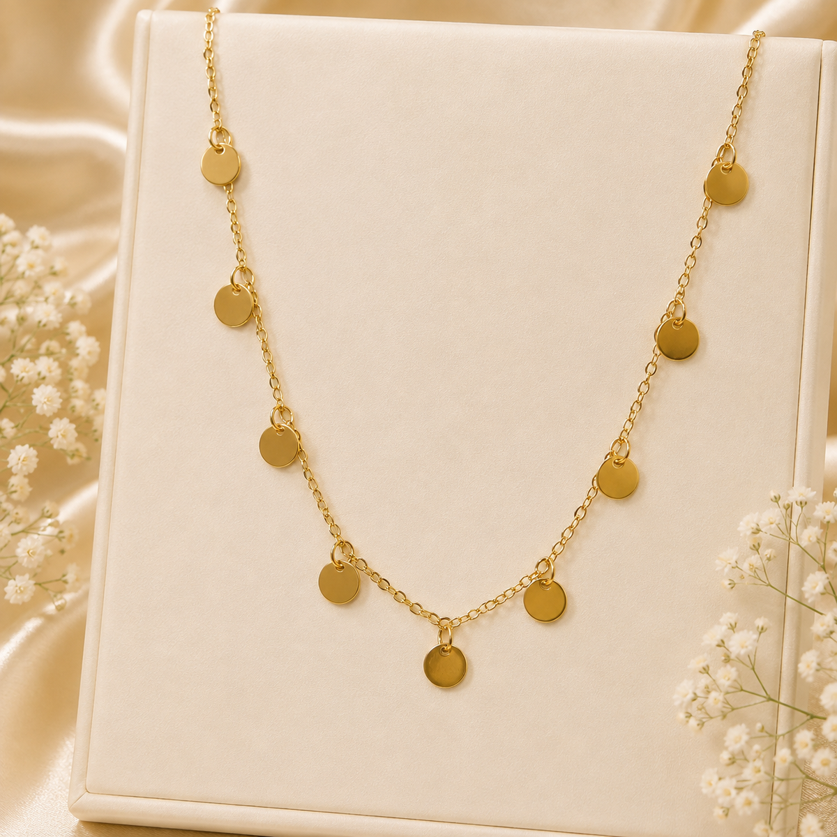Stainless steel Gold Chain-186 (Golden)