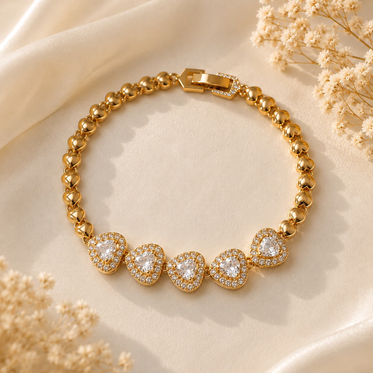 Zircon Bracelet-109 (Golden)