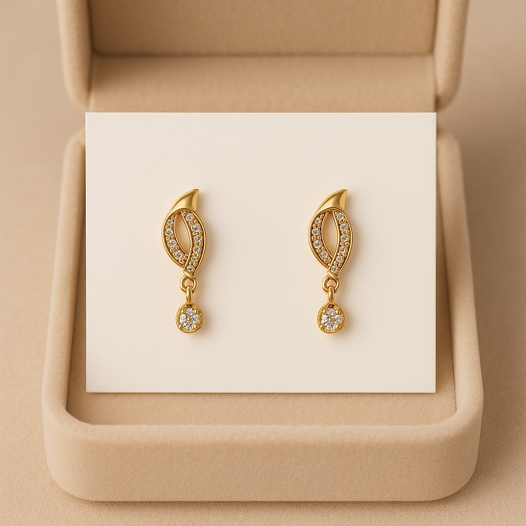 Zircon Fancy Studs-163 (White)
